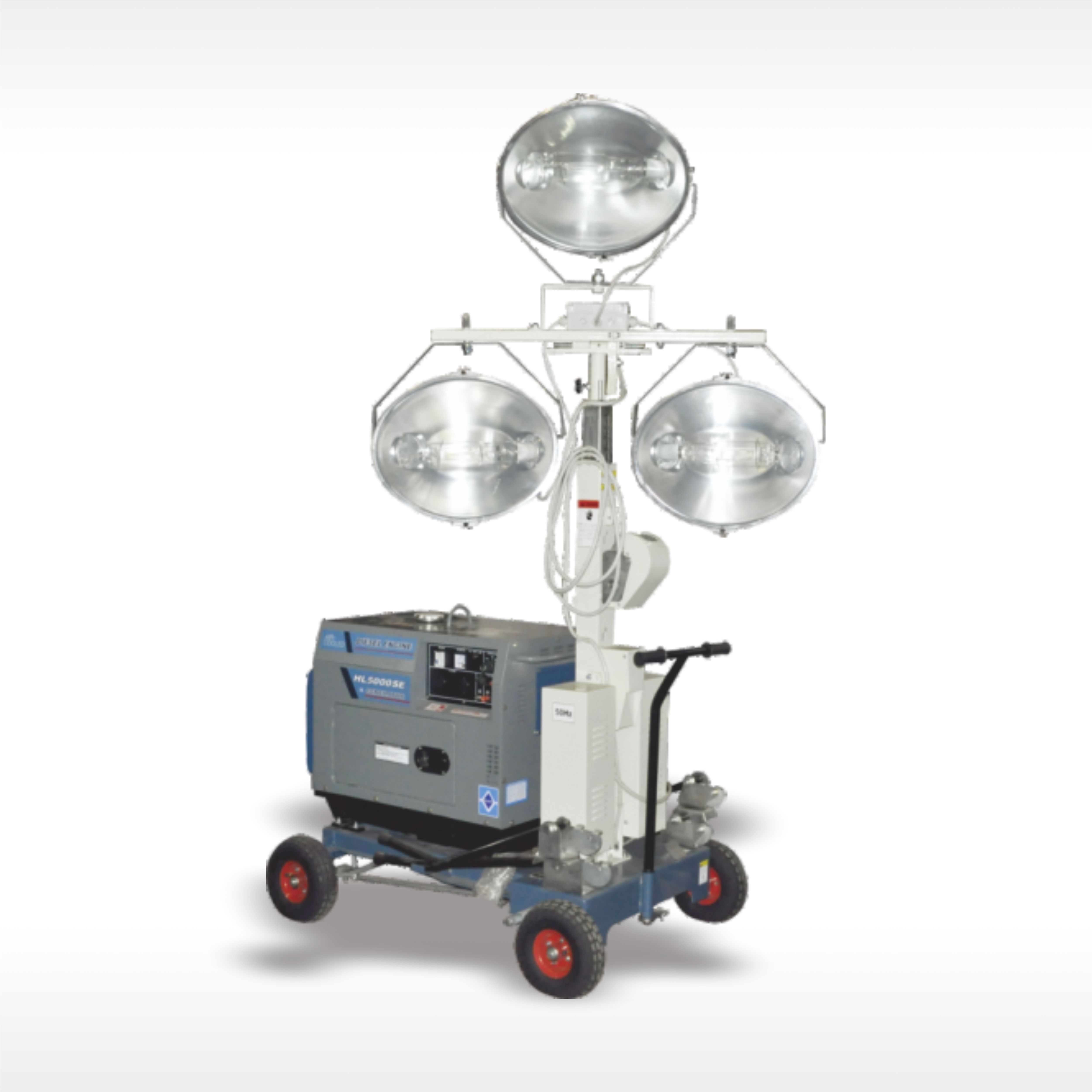 Diesel hand-push light tower ( 1000 Watt X 3 Pcs ) AKS-RY3050D